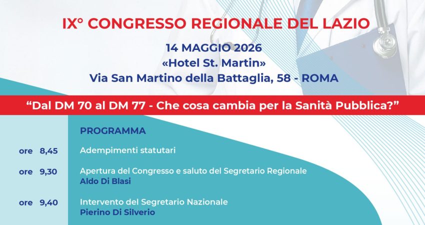 IX° Congresso Regionale ANAAO Assomed Lazio